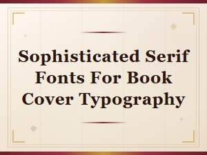 Sophisticated Serif Fonts for Book Cover Typography: Elegant Editorial Typefaces